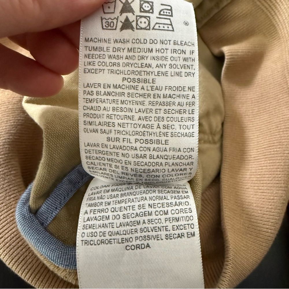 Levi's Bomber Jacket Mens Sz XL Tan Canvas Full Zip Button Mechanics 1155-1-8-73 - Picture 12 of 15